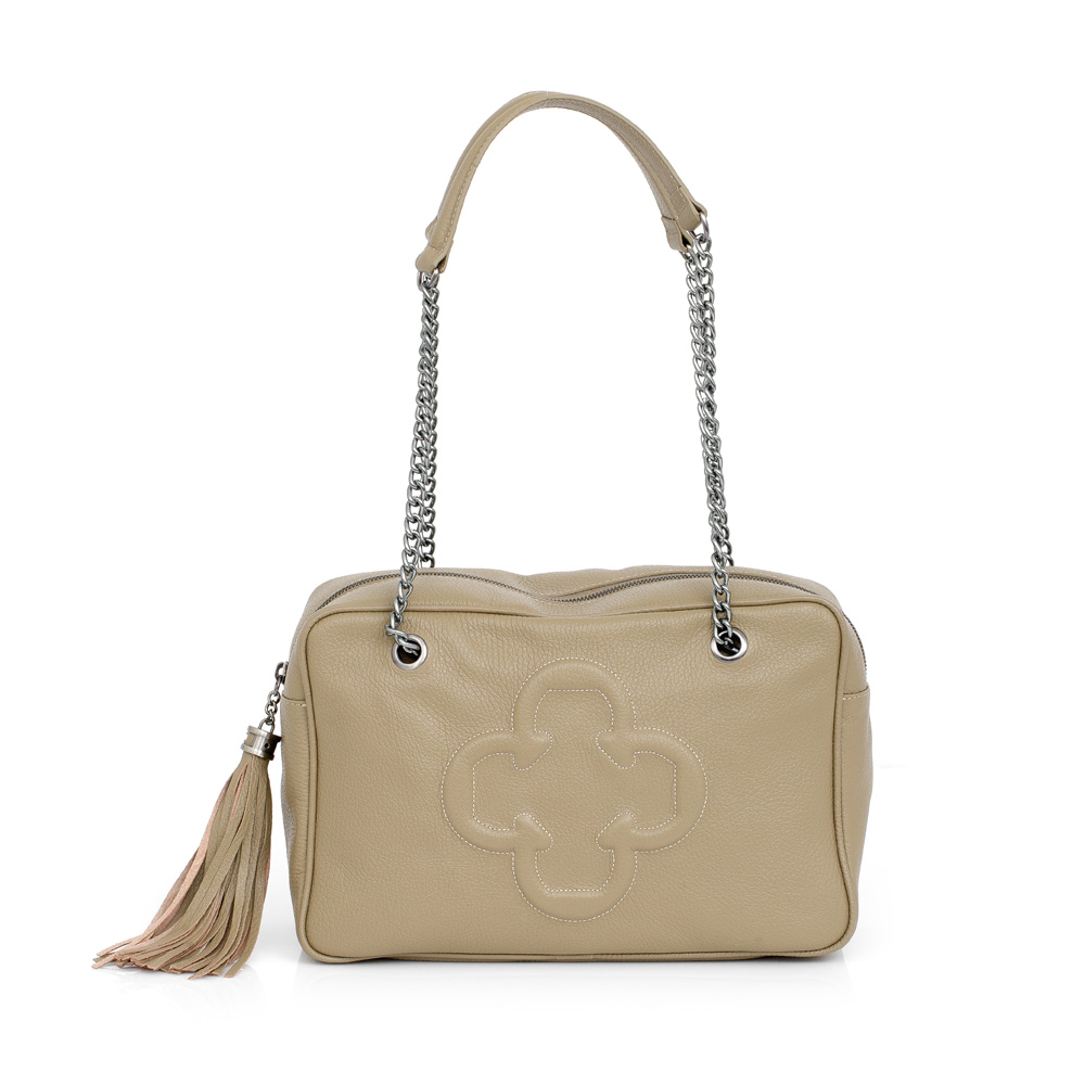 BOLSA SHOPPER VERDE ALBERO DE COURO image number 0