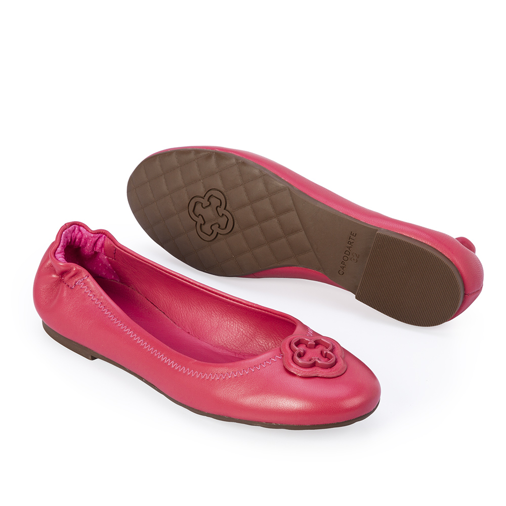 SAPATILHA INFANTIL DE COURO ROSA MAGN&Oacute;LIA CATHERINE image number 3