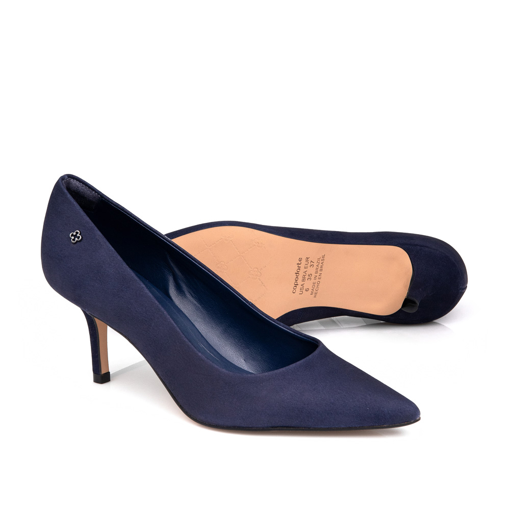 SCARPIN SALTO FINO MARINHO AZZURRO NOBUCK image number 3