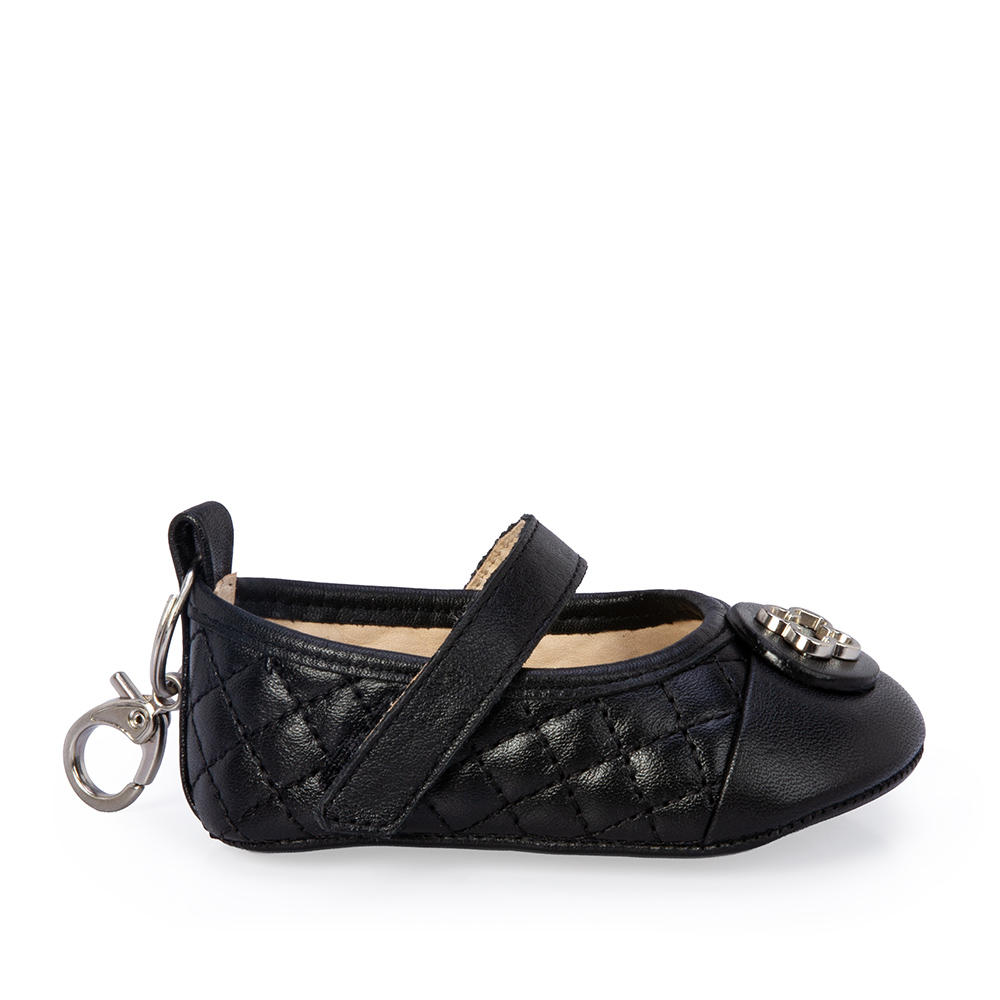 SAPATILHA BEBÊ RN DE COURO PRETA CATHERINE image number 0