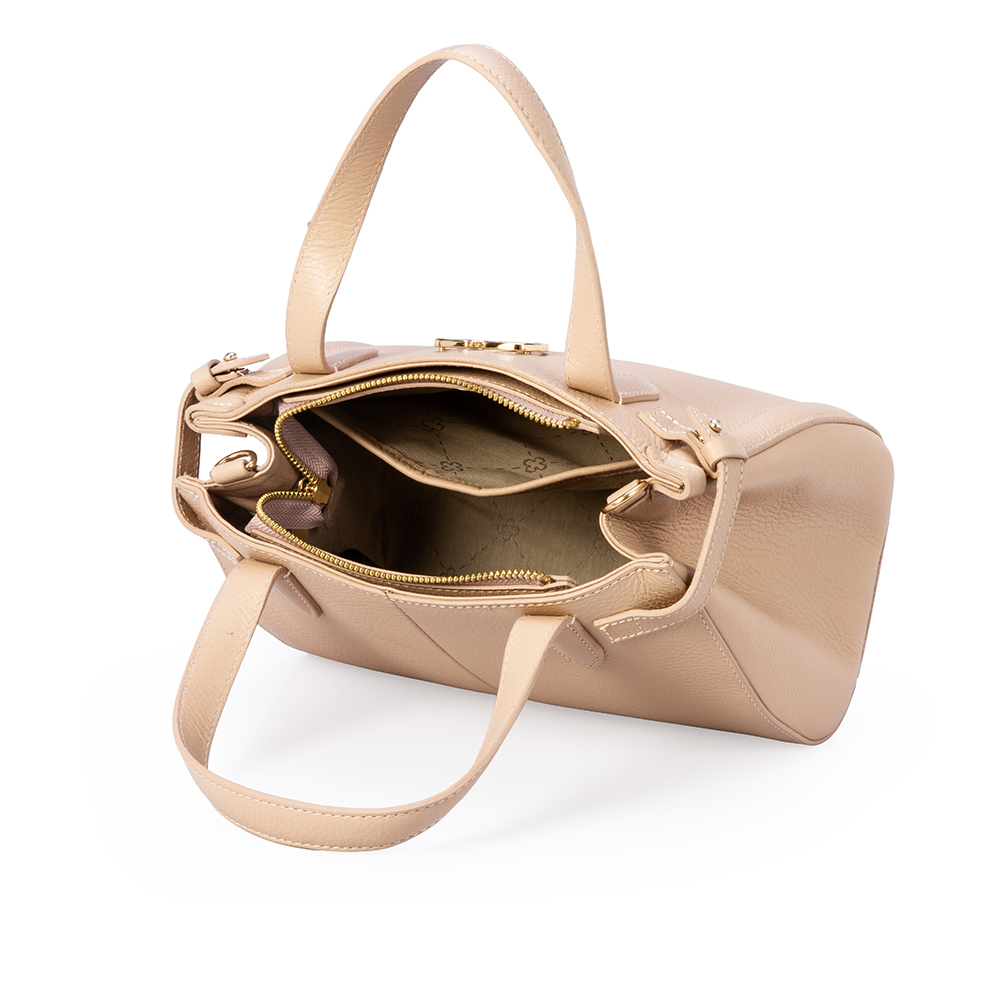 BOLSA TOTE DE COURO ROSA image number 4