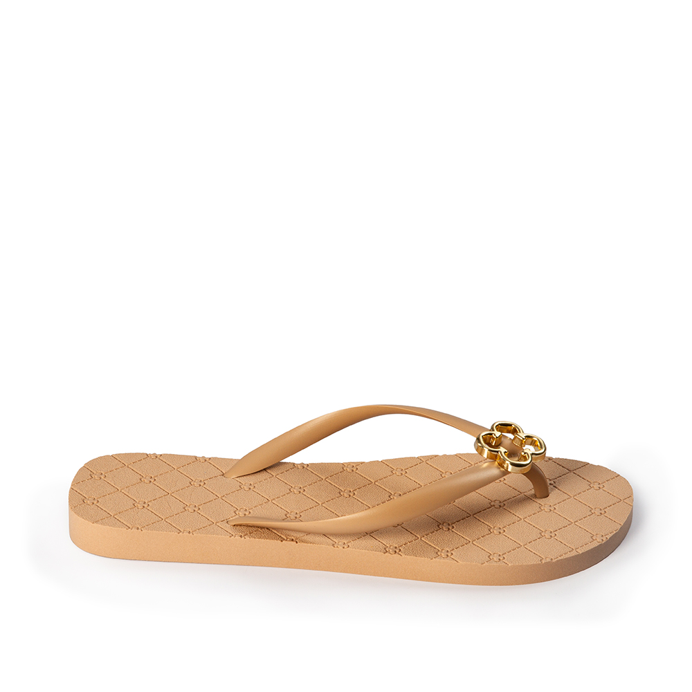 CHINELO DE DEDO NUDE SEDA MONOGRAMA image number 0