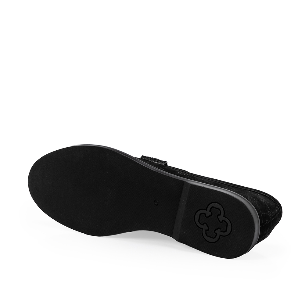 LOAFER MOCASSIM PRETO DE COURO MONOGRAMA image number 3