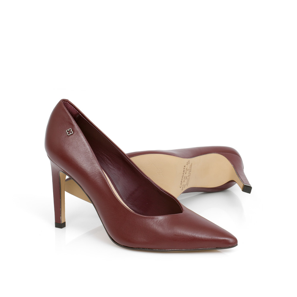 SCARPIN SALTO FINO BORD&Ocirc; DE COURO image number 3