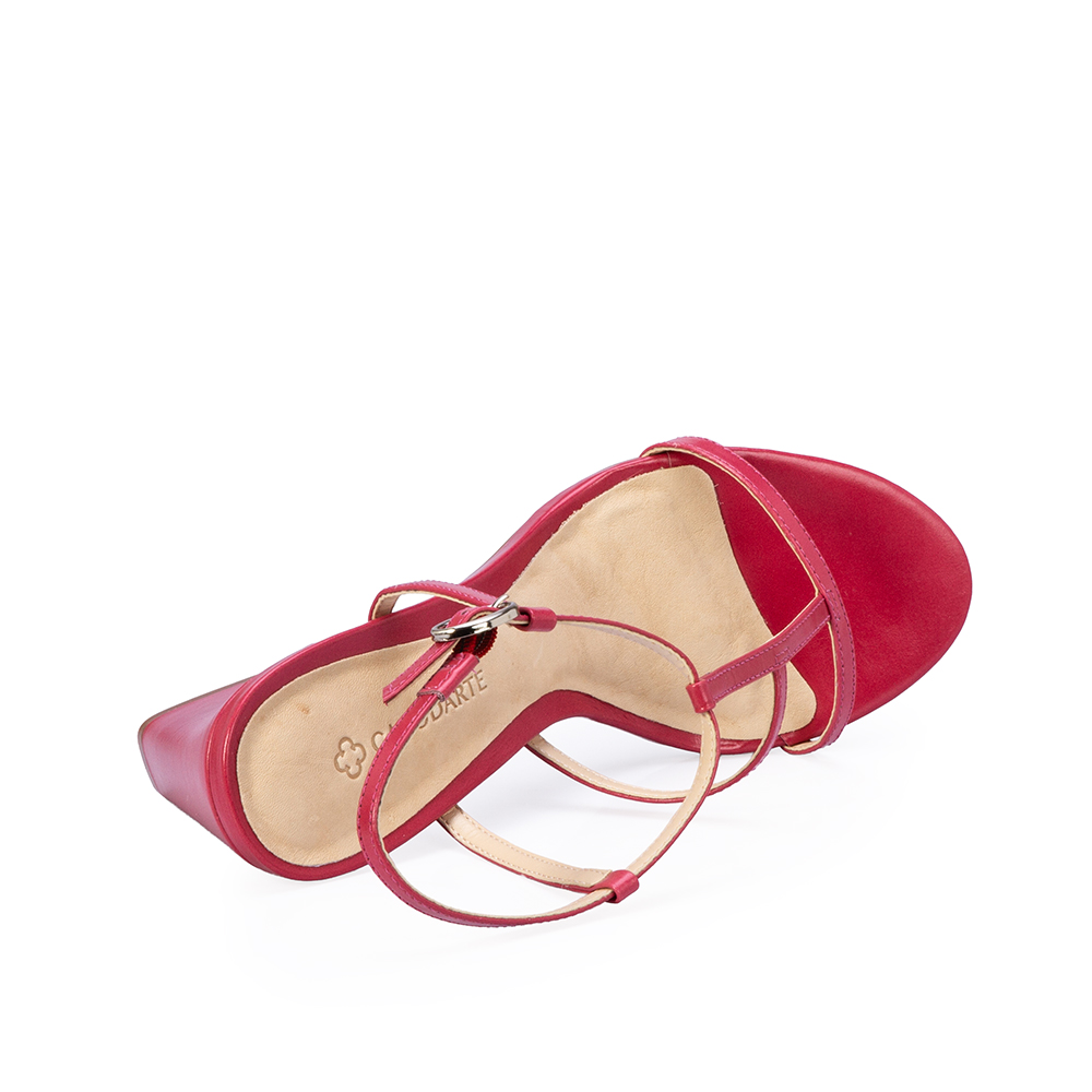 SAND&Aacute;LIA SALTO ALTO ROSA MAGN&Oacute;LIA DE COURO image number 4