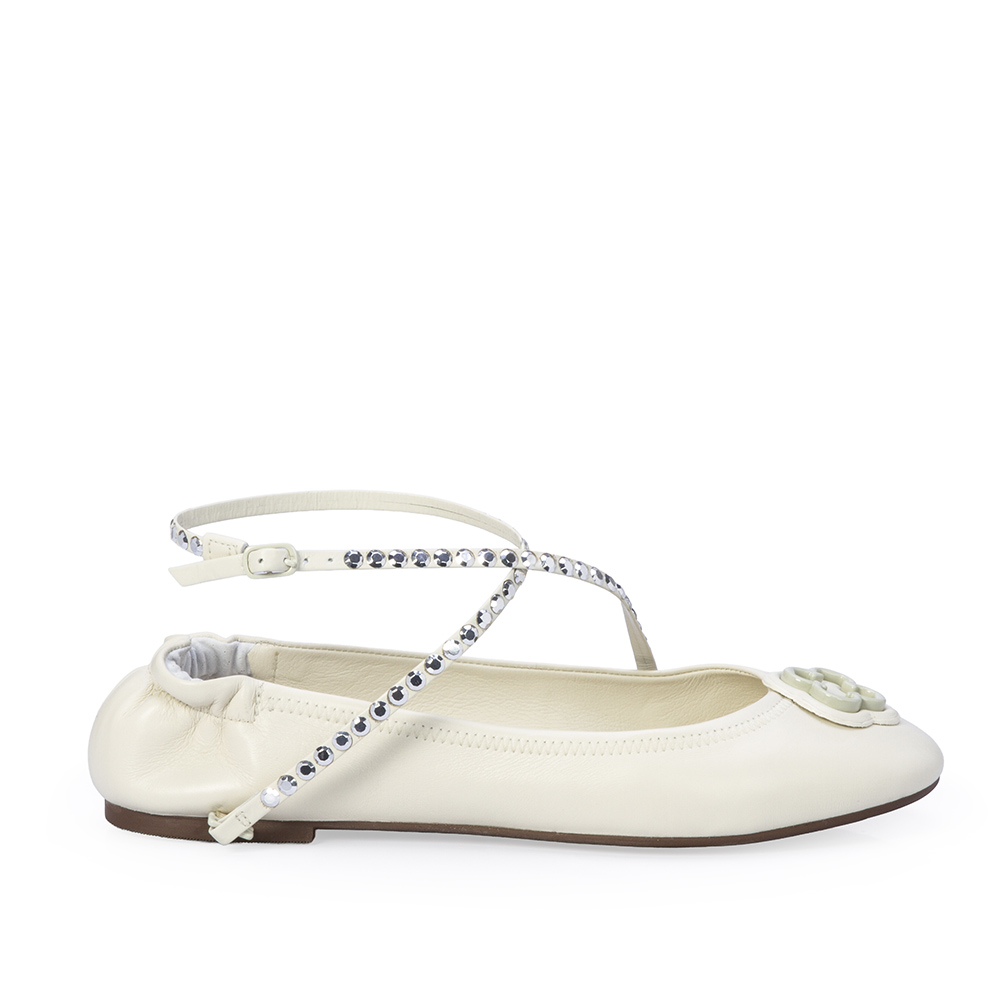 SAPATILHA CATHERINE DE COURO BRANCO DUNA image number 0