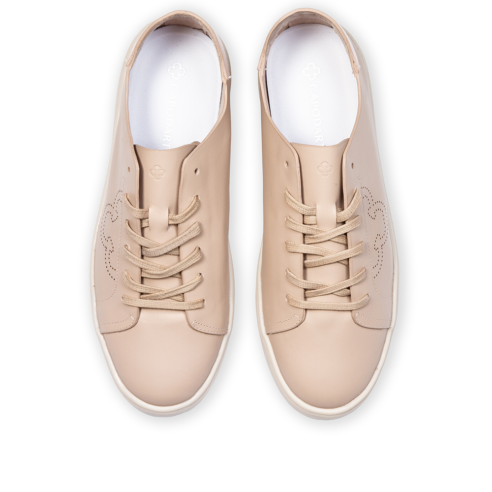 T&Ecirc;NIS CASUAL NUDE SEDA DE COURO AMARRA&Ccedil;&Atilde;O FEMININO image number 4