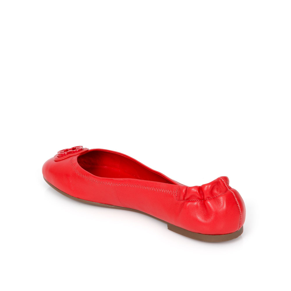 SAPATILHA CATHERINE BICO REDONDO VERMELHA RUBI DE COURO image number 2