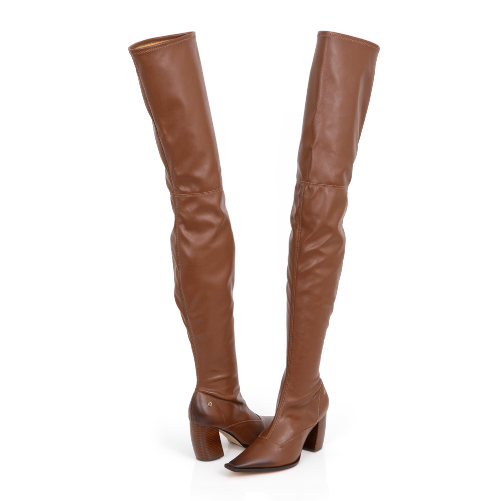 BOTA OVER THE KNEE CARAMELO STRECH image number 4