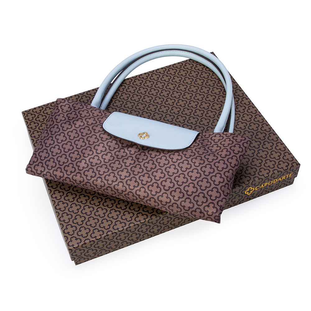 BOLSA SHOPPER AZUL MONOGRAMA image number 1