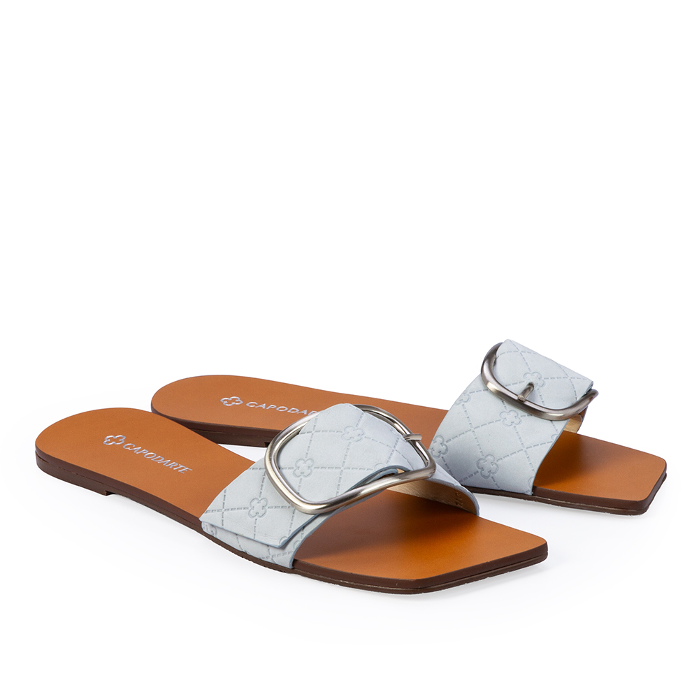 CHINELO RASTEIRO AZUL TURMALINA COURO NOBUCK MONOGRAMA image number 1