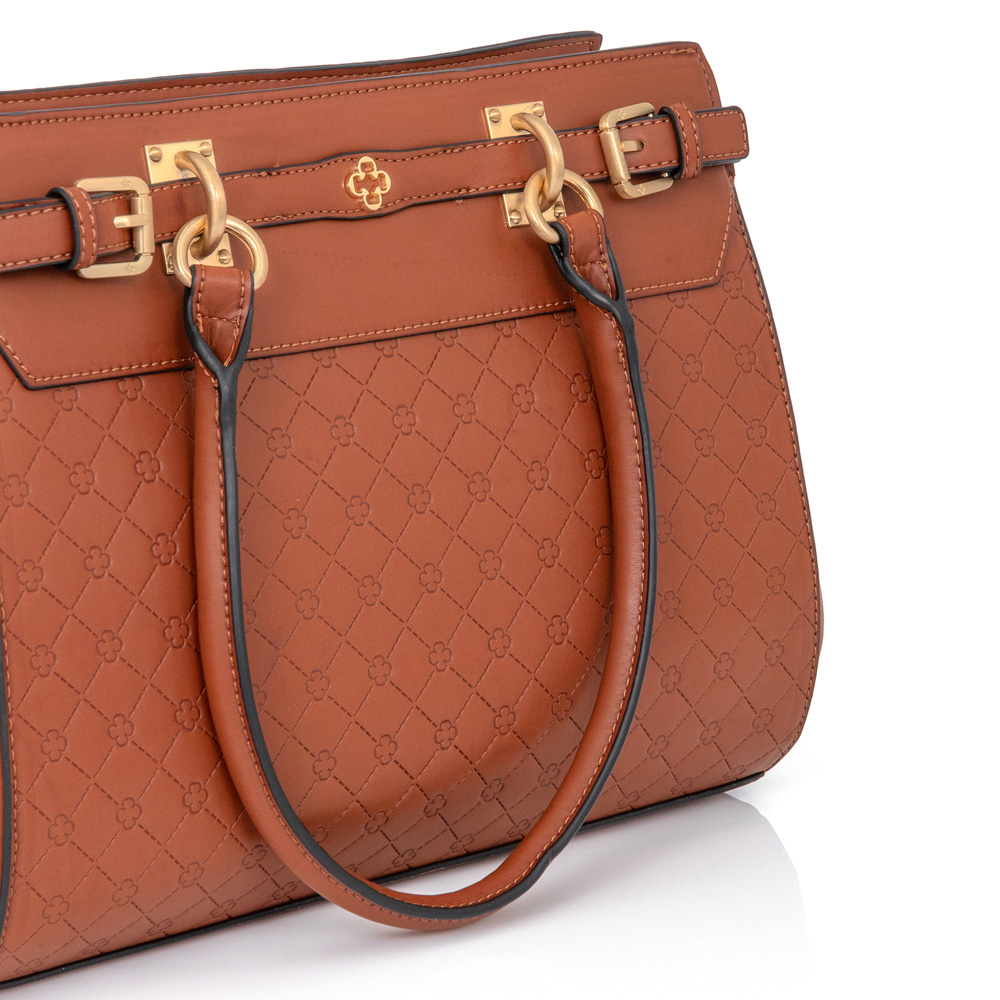 BOLSA GRANDE SHOPPER CARAMELO TAG image number 4