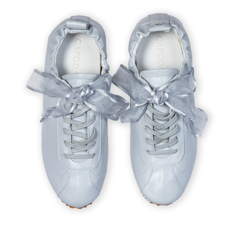 TÊNIS FEMININO AZUL DE COURO BALLERINA SNEAKERS image number 4
