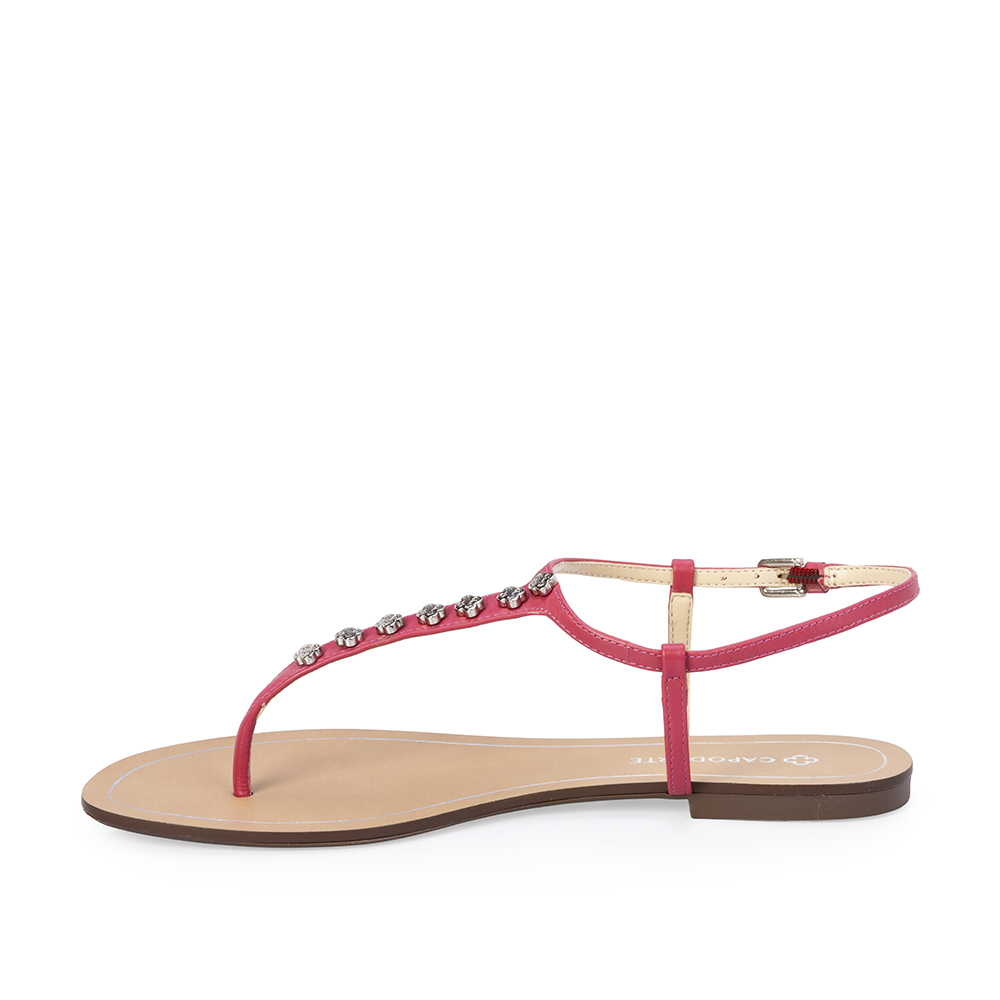 SANDÁLIA RASTEIRA COURO ROSA MAGNOLIA image number 2