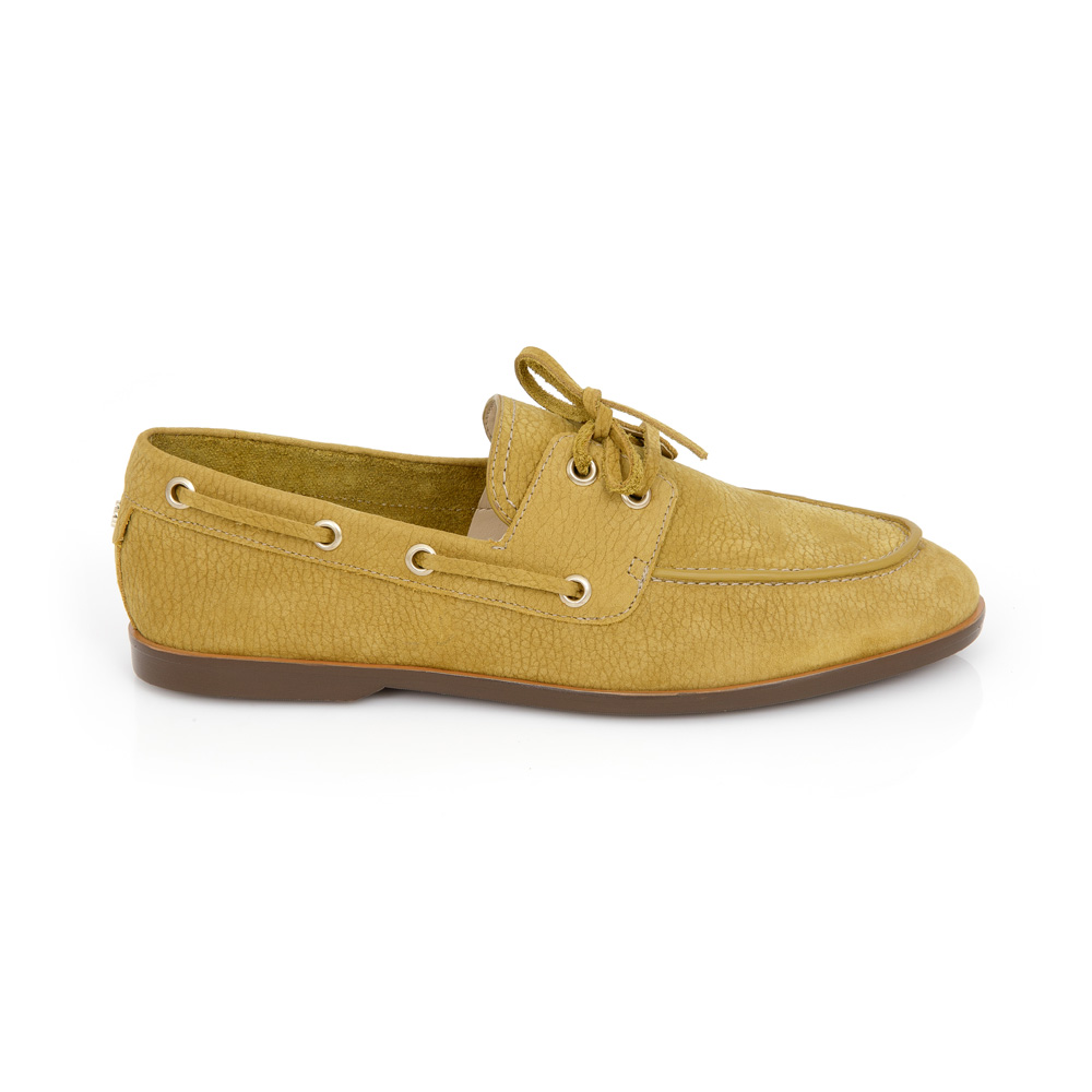 LOAFER MOCASSIM DE COURO NOBUCK AMARELO CITRINO image number 0