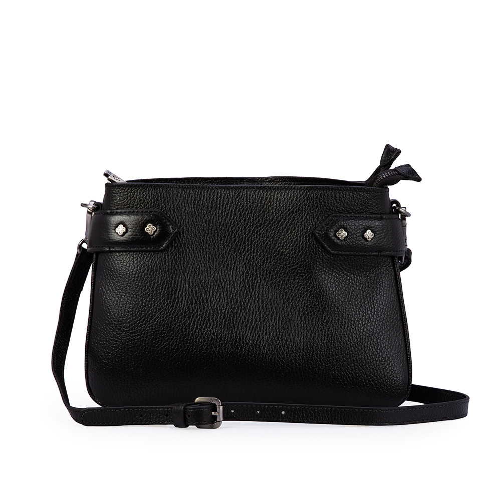 BOLSA PEQUENA TIRACOLO PRETA COURO SHOULDER BAG image number 0
