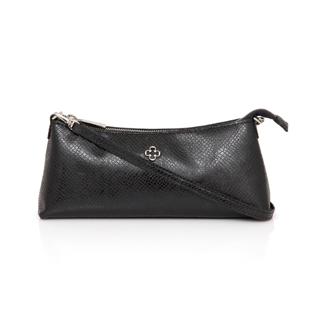 BOLSA PEQUENA TIRACOLO SERPENTE PRETA SHOULDER BAG image number 0