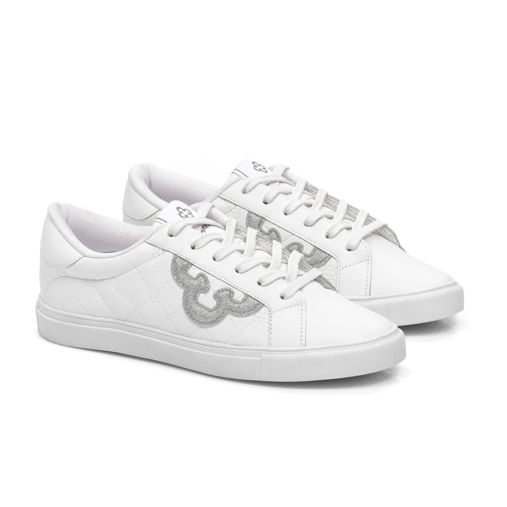 TÊNIS FEMININO BRANCO AMARRAÇÃO GLITTER image number 1