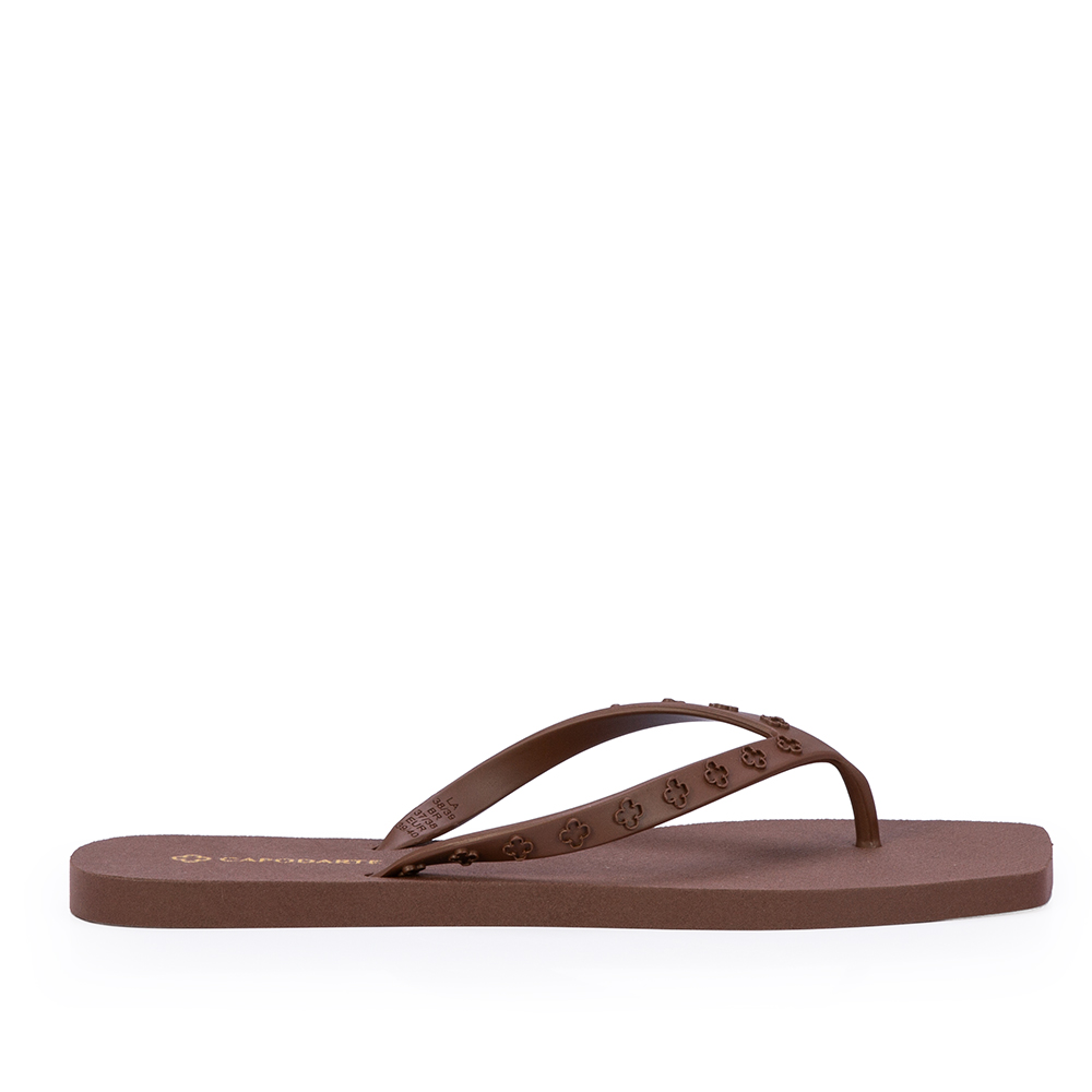 KIT CHINELO DE DEDO MARROM  + VISEIRA MONOGRAMA image number 1