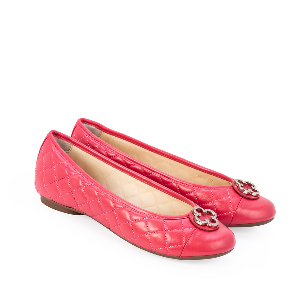 SAPATILHA COURO ROSA BICO REDONDO CATHERINE image number 2