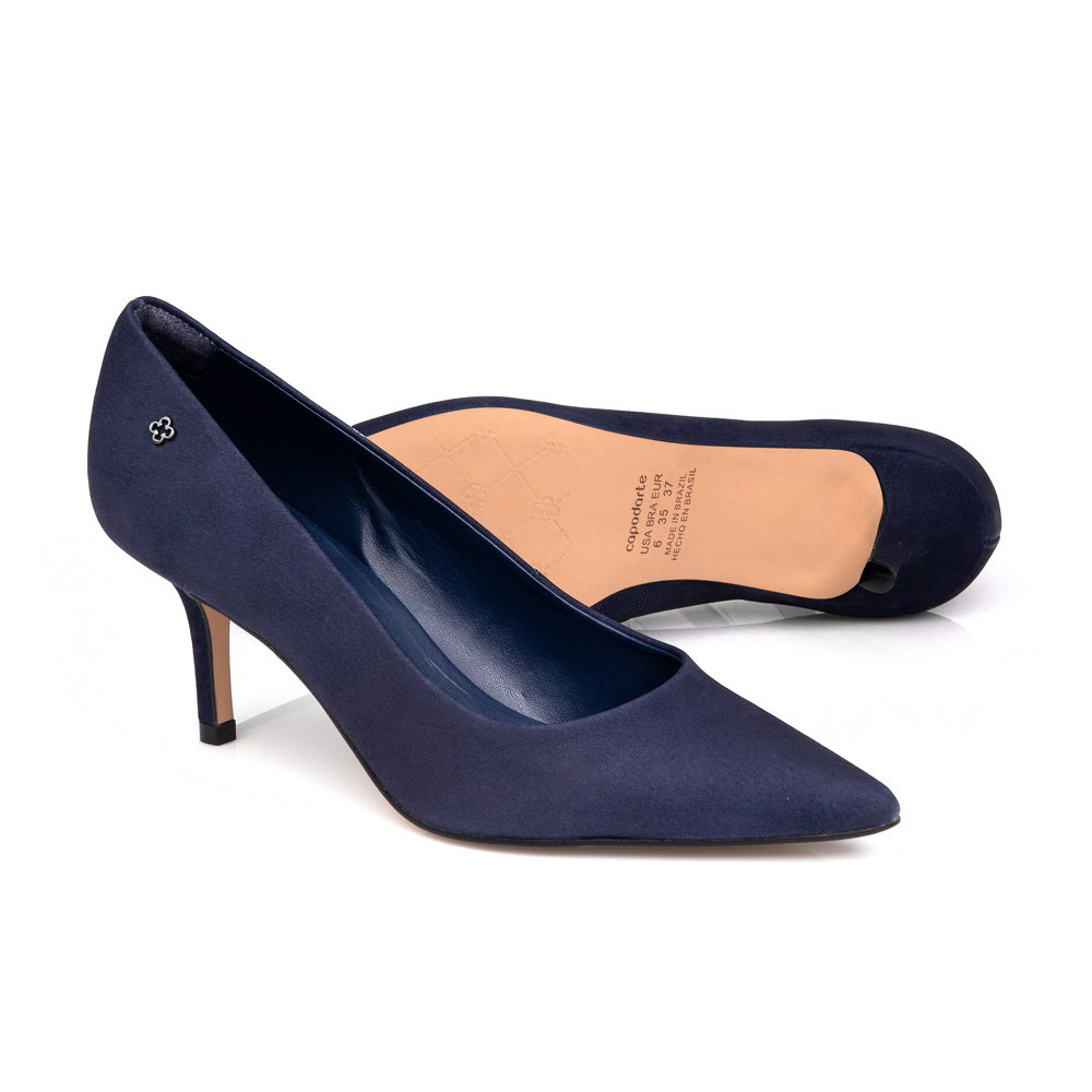 SCARPIN SALTO FINO MARINHO AZZURRO NOBUCK image number 3