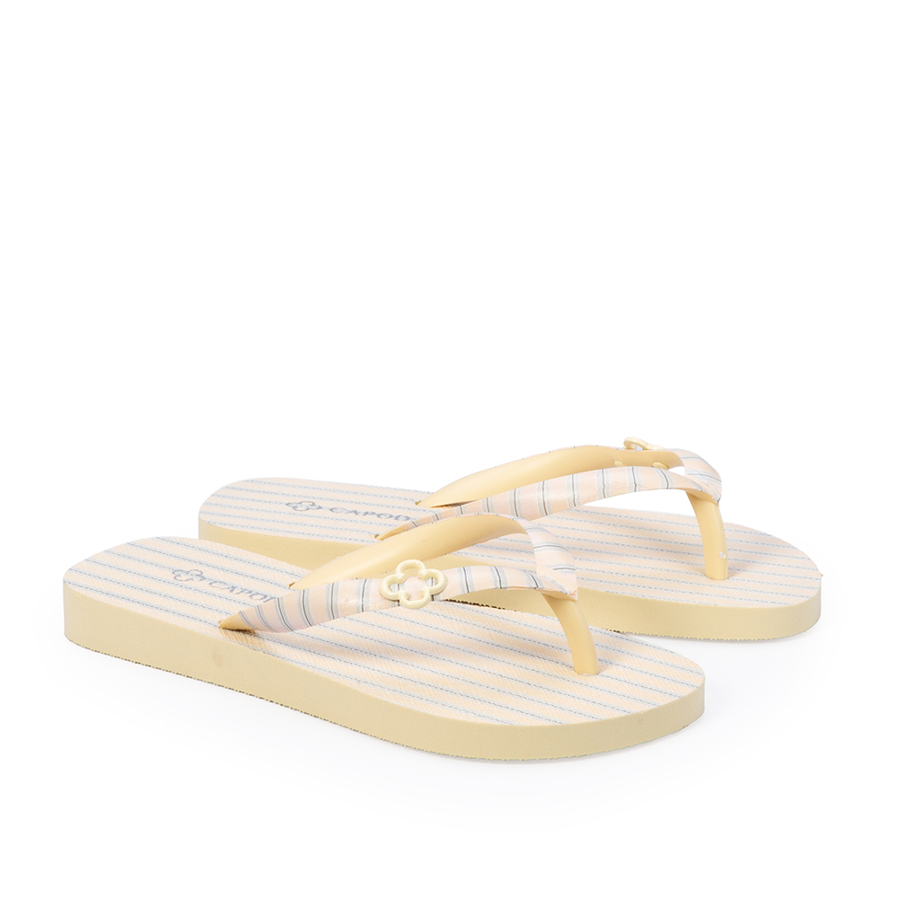 KIT INFANTIL CHINELO DE DEDO CREME BRULLE LISTRAS + LEN&Ccedil;O image number 1