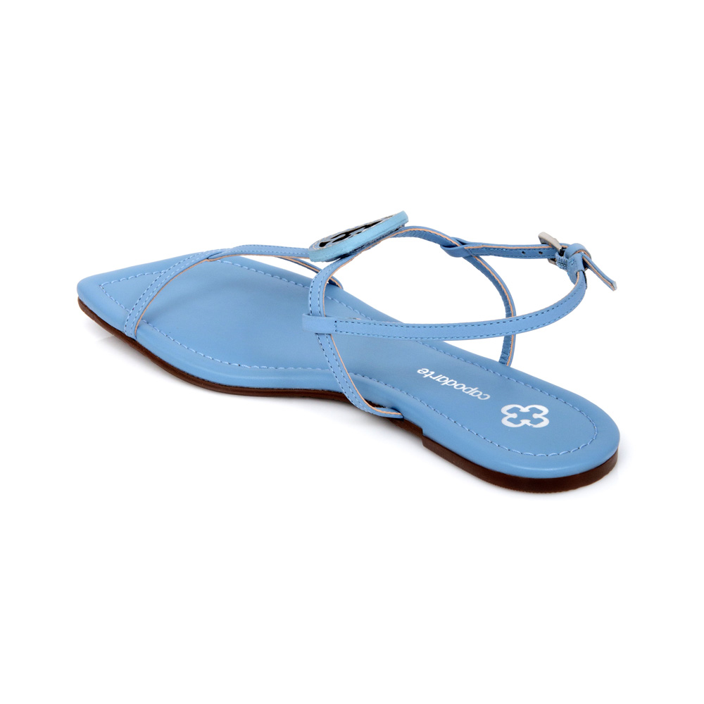 SAND&Aacute;LIA RASTEIRA AZUL COURO image number 2