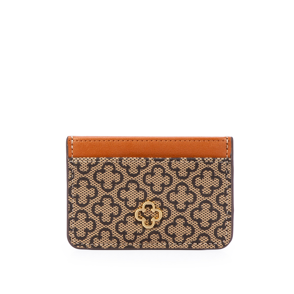 KIT CHAVEIRO + PORTA CART&Atilde;O CARAMELO MONOGRAMA image number 1