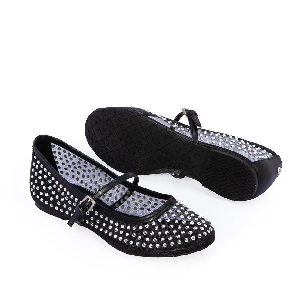 SAPATILHA INFANTIL TELA PRETA TIRA FIVELA image number 3