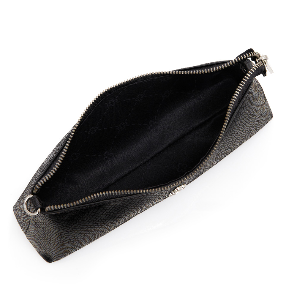 BOLSA PEQUENA TIRACOLO SERPENTE PRETA SHOULDER BAG image number 4