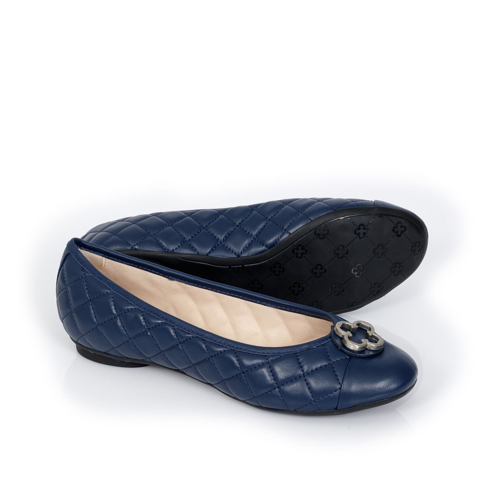 SAPATILHA CATHERINE VINTAGE MARINHO AZZURRO DE COURO MATELASS&Ecirc; image number 3