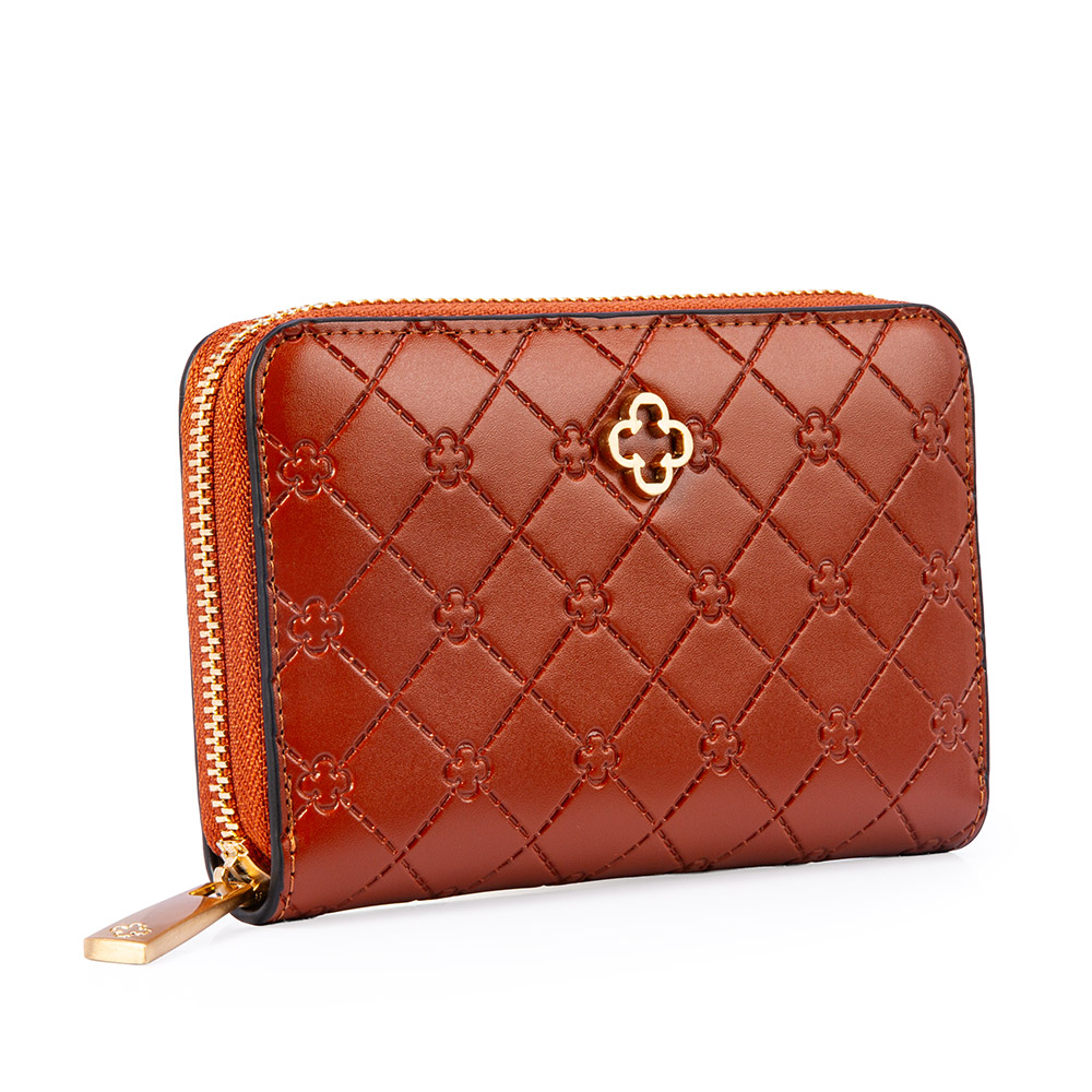 CARTEIRA FEMININA CARAMELO MONOGRAMA Z&Iacute;PER image number 1