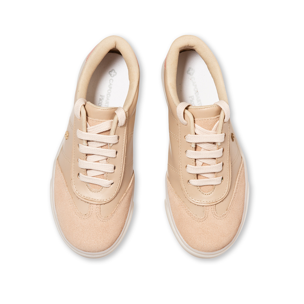 T&Ecirc;NIS INFANTIL NUDE SEDA DE COURO AMARRA&Ccedil;&Atilde;O image number 4