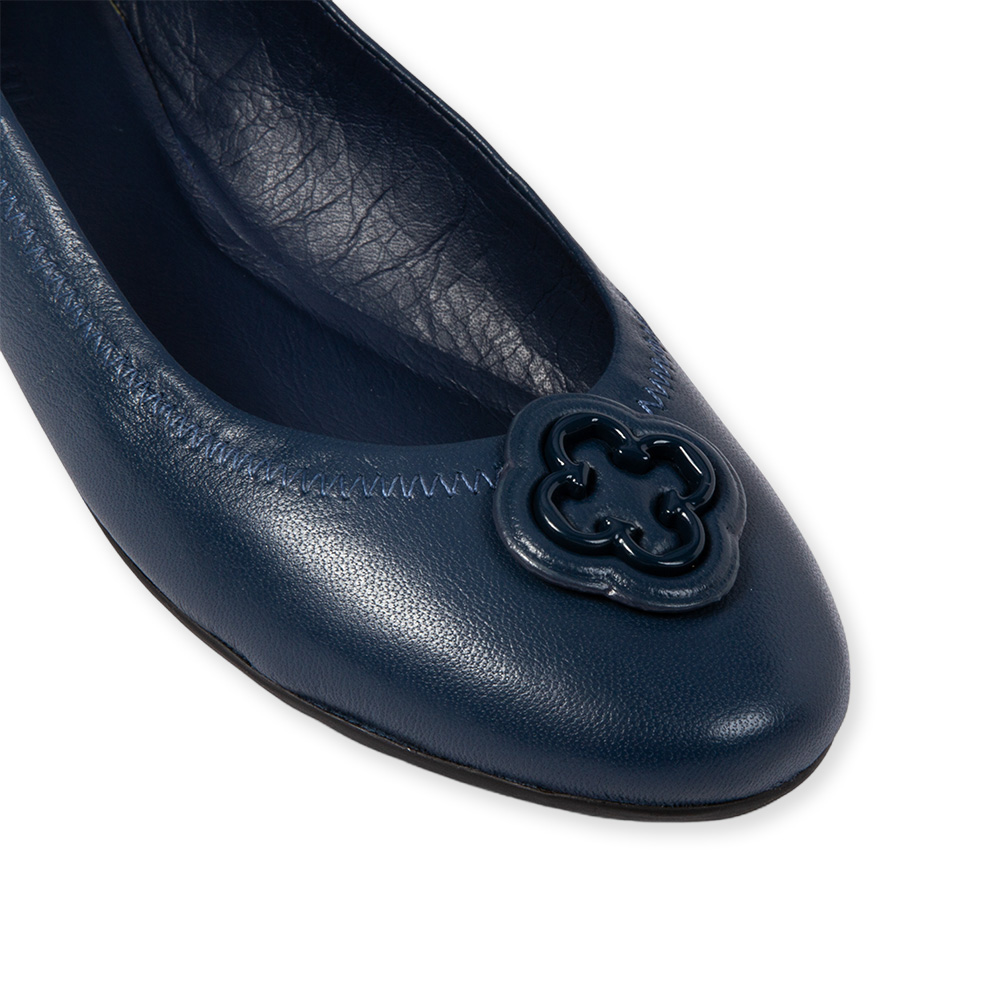 SAPATILHA INFANTIL MARINHO AZZURRO DE COURO CATHERINE image number 2