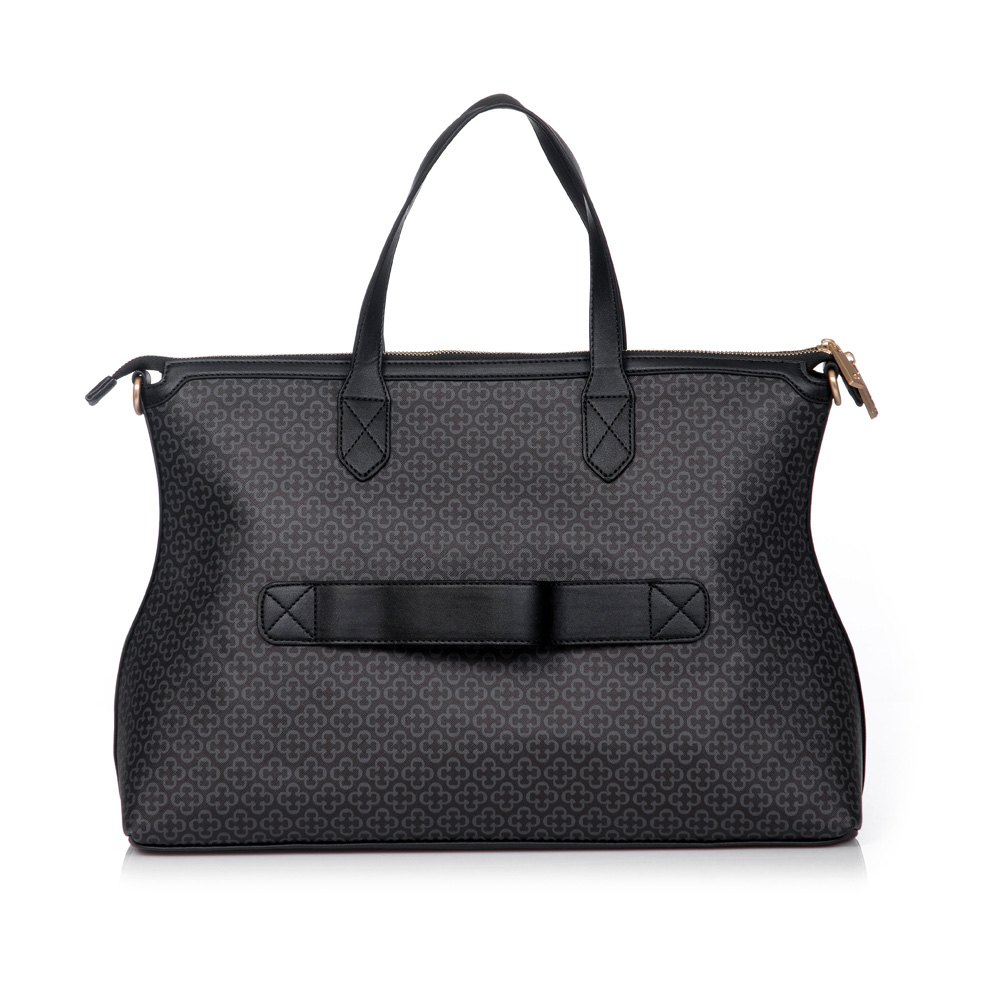 MALA DE M&Atilde;O GRANDE PRETA MONOGRAMA image number 2