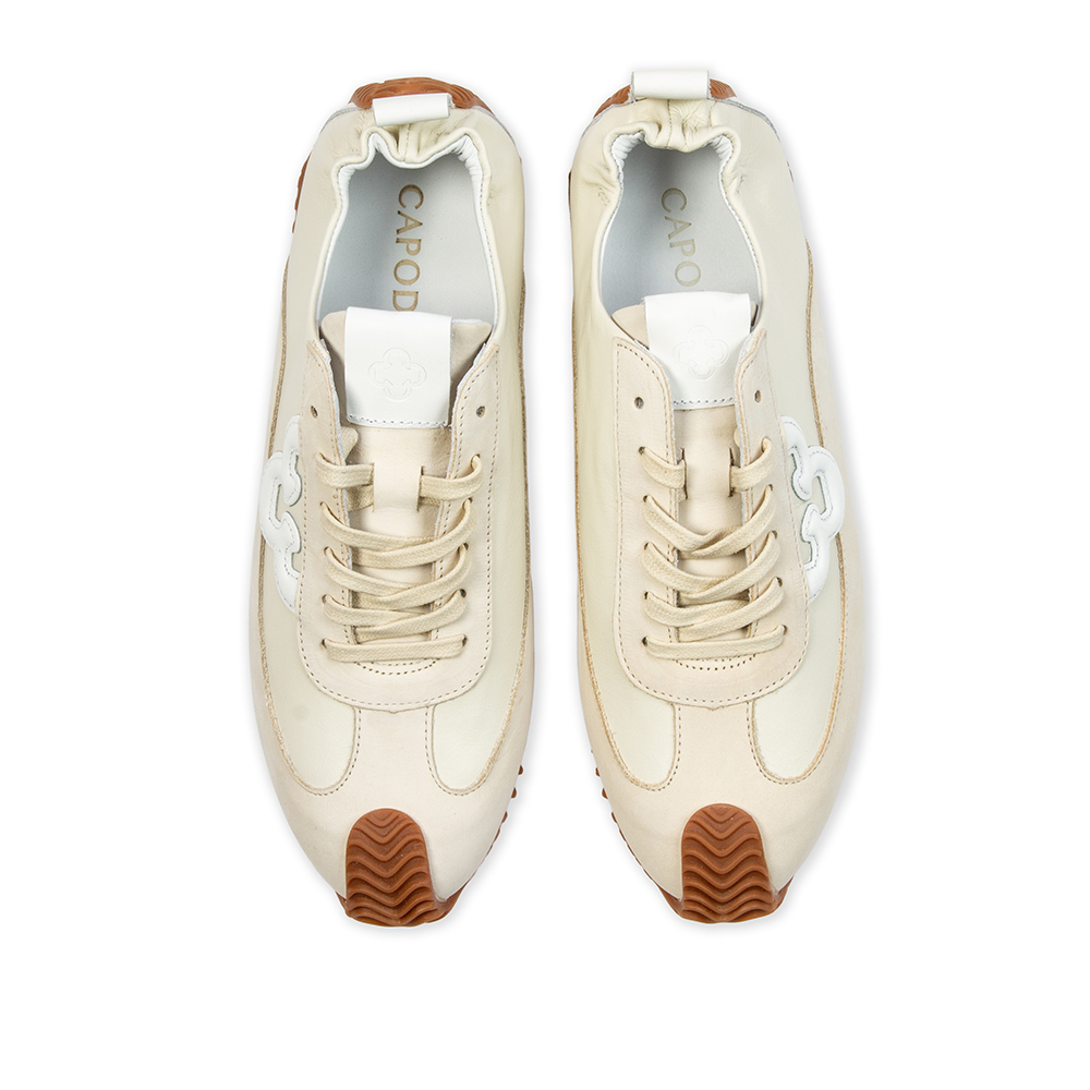 T&Ecirc;NIS FEMININO BRANCO DUNA DE COURO SNEAKERS image number 4