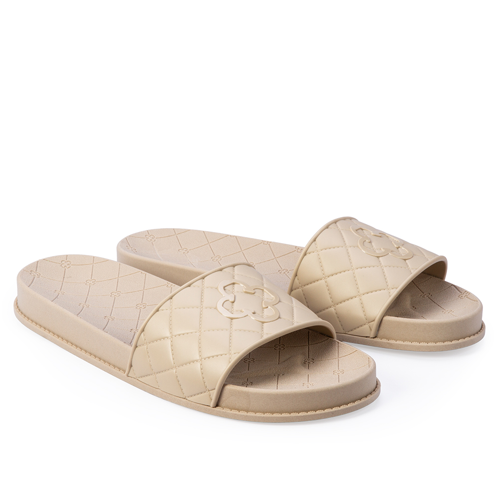 KIT CHINELO SLIDE NUDE + BOLSA KNIT MESCLADO image number 2