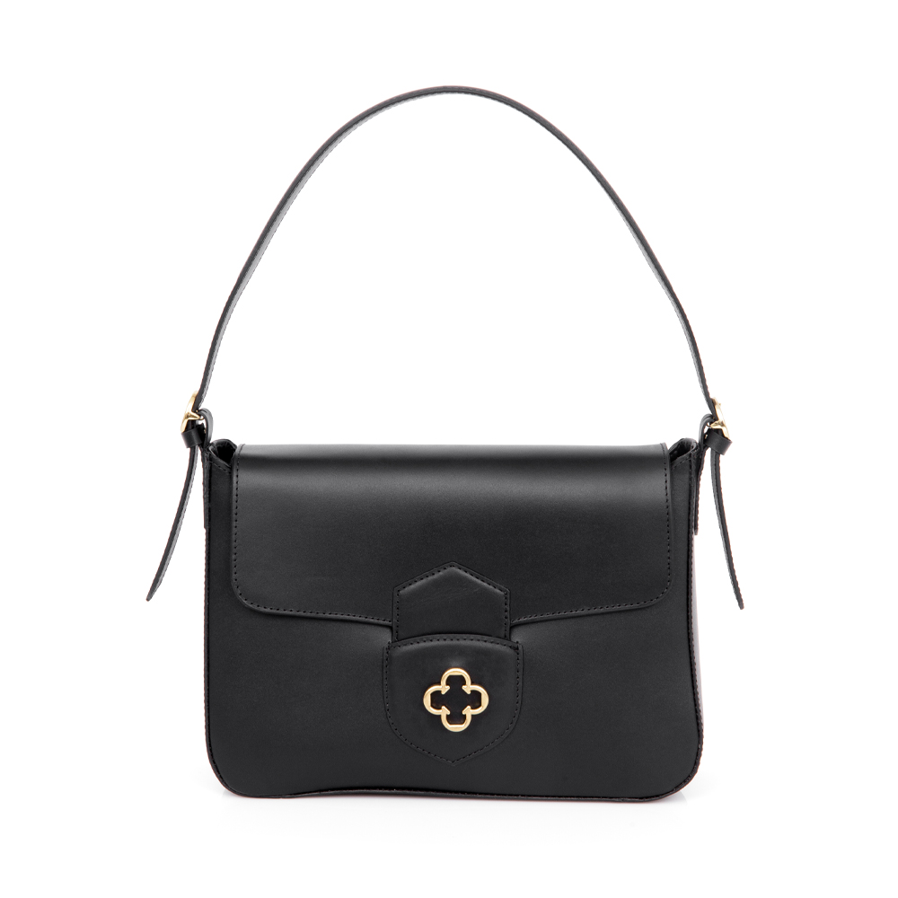 BOLSA CAPODARTE COURO ATANADO PRETA image number 0