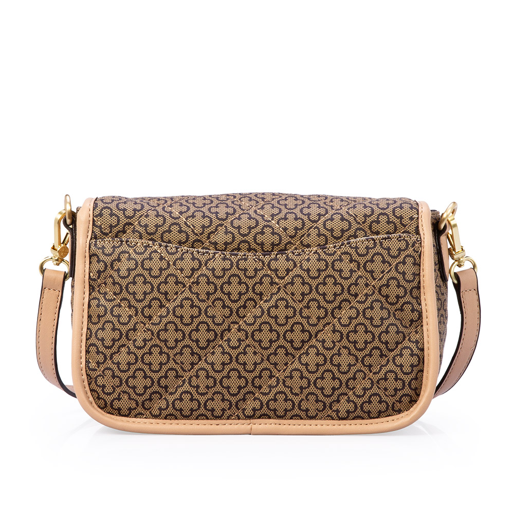 BOLSA AL&Ccedil;A GORGUR&Atilde;O BEGE MONOGRAMA VIRA BAGUETE image number 2