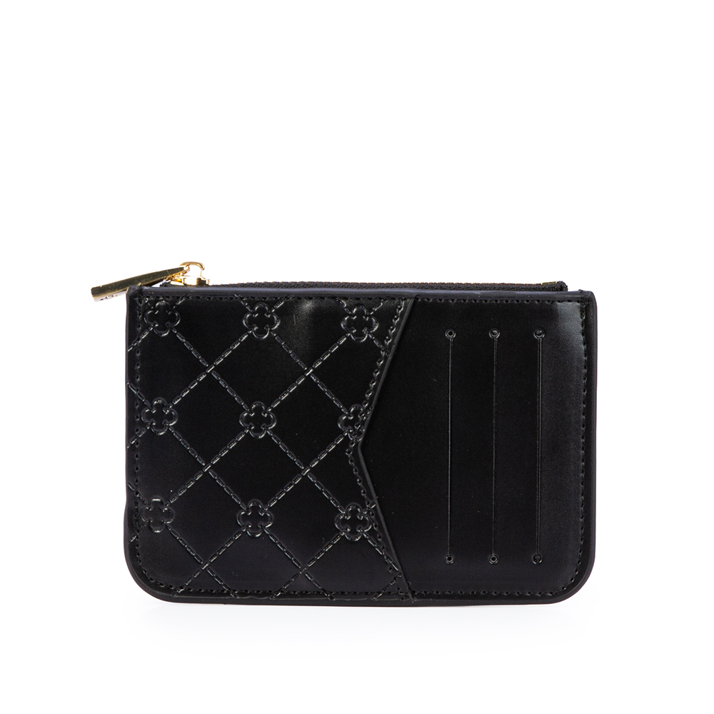 CARTEIRA PEQUENA PRETA MONOGRAMA image number 2