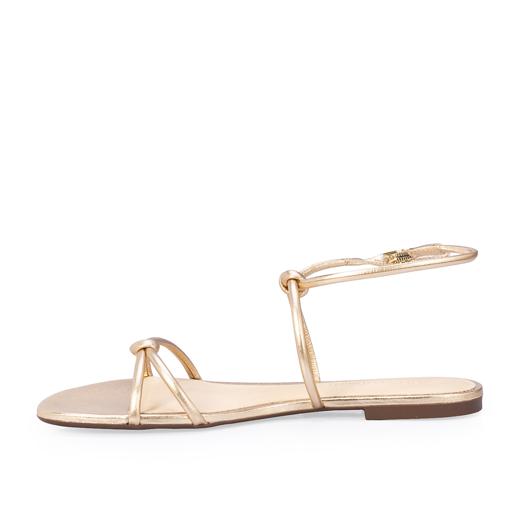 SAND&Aacute;LIA RASTEIRA DOURADA DE COURO image number 2