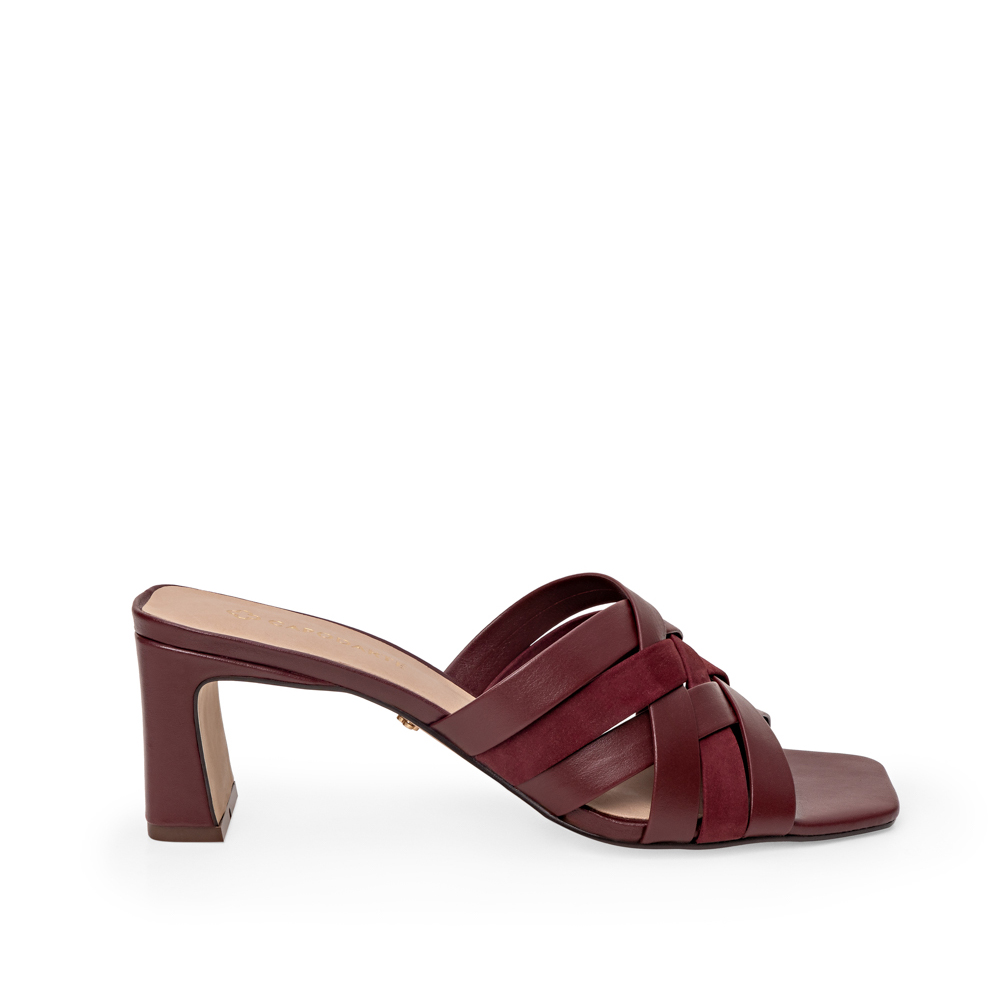 MULE BORD&Ocirc; COURO NOBUCK TRAMADA image number 0