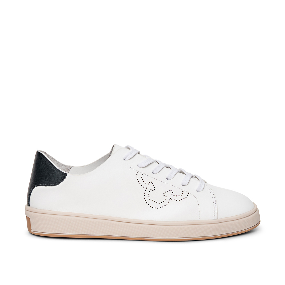 T&Ecirc;NIS FEMININO BRANCO DE COURO AMARRA&Ccedil;&Atilde;O image number 0