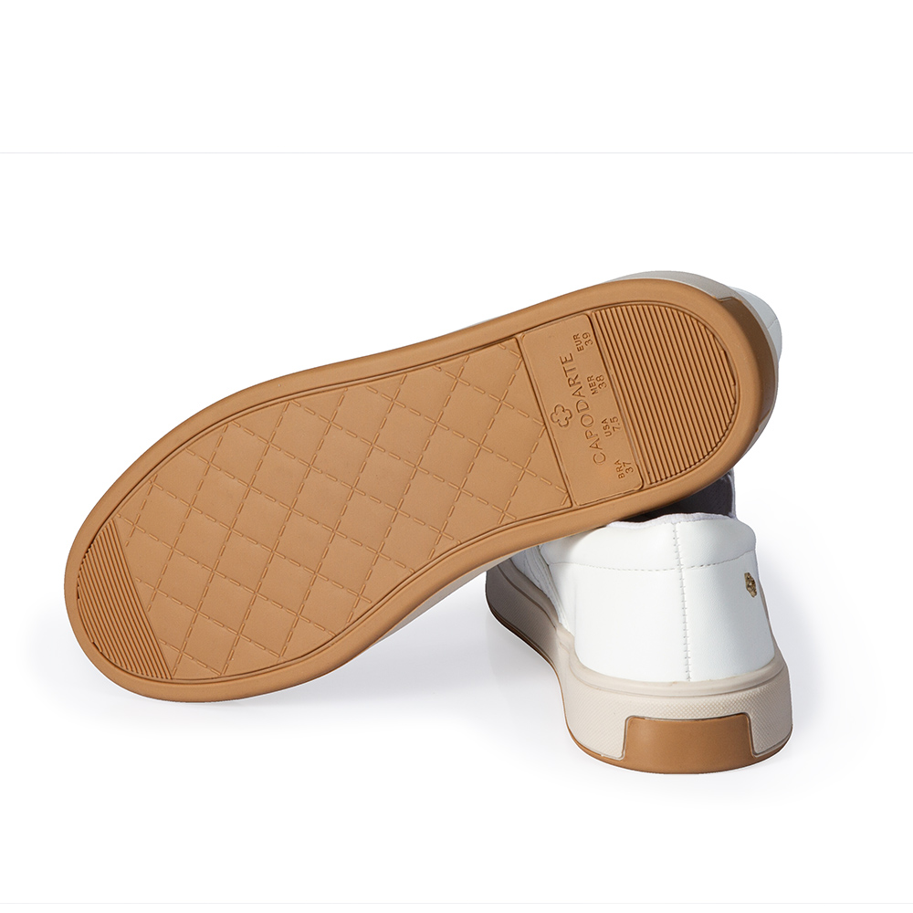 TÊNIS FEMININO SLIP ON BRANCO MATELASSÊ image number 3