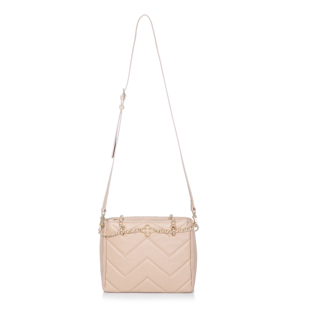 BOLSA MÉDIA NUDE DE COURO TOTE image number 1