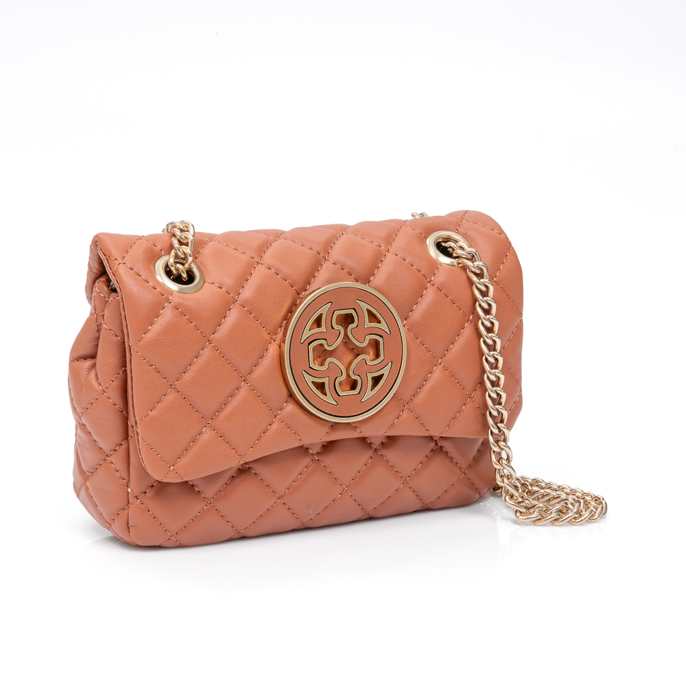 BOLSA PEQUENA COURO CARAMELO OLIVIA image number 1