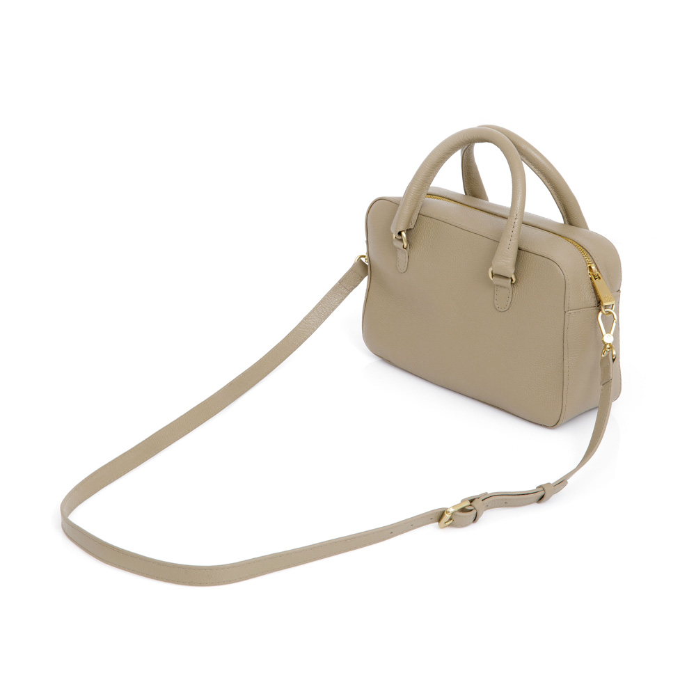 BOLSA TOTE DE COURO VERDE ALBERO image number 2