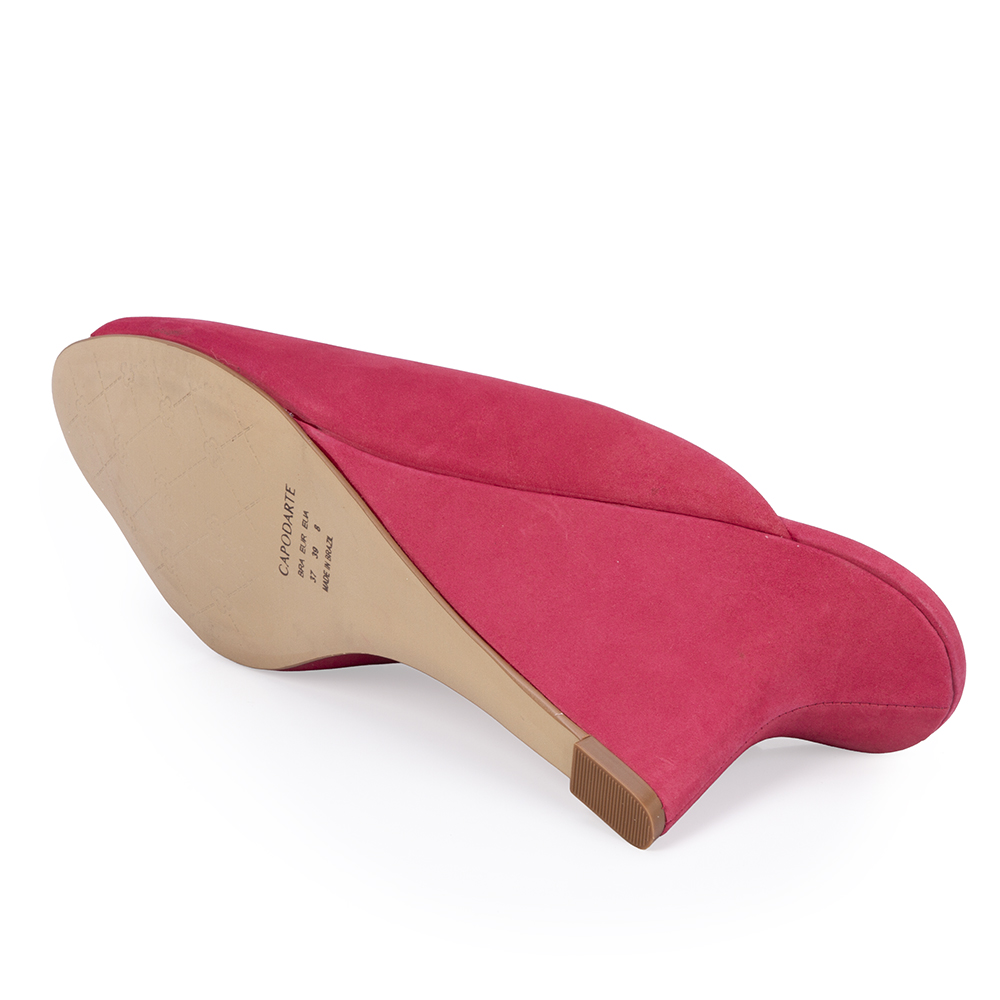 MULE SALTO ANABELA ROSA MAGN&Oacute;LIA DE COURO NOBUCK image number 3