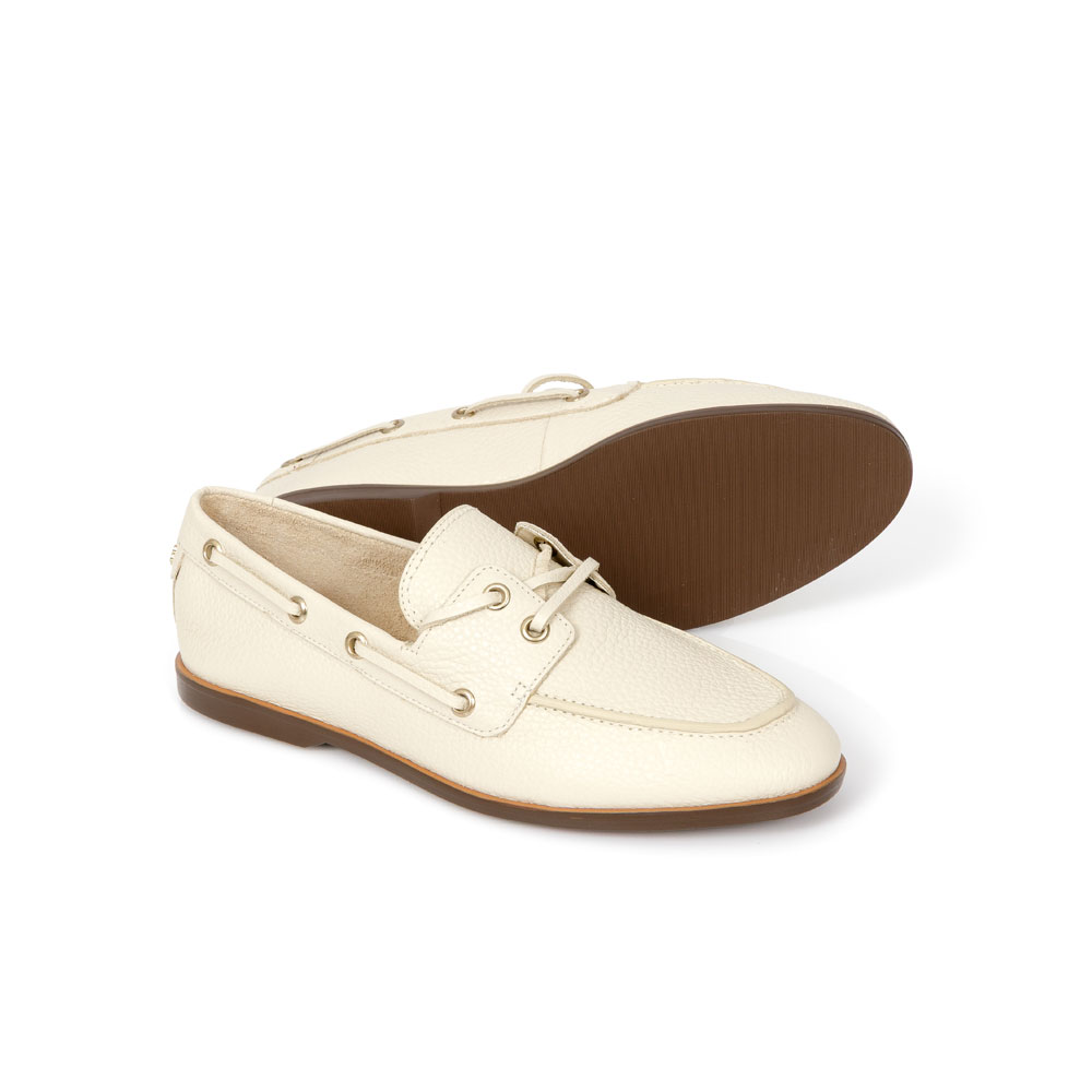 LOAFER MOCASSIM BEGE VANILLA DE COURO image number 3