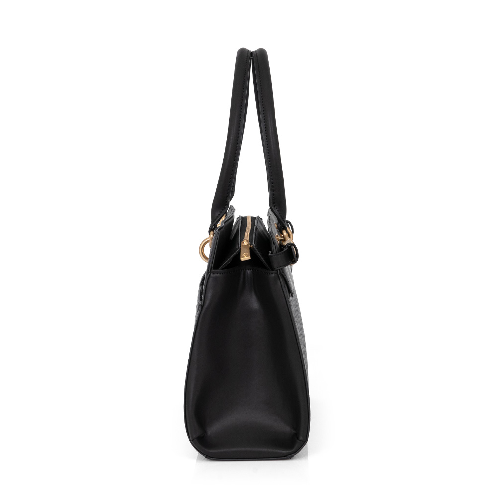 BOLSA GRANDE SHOPPER PRETA TAG image number 1